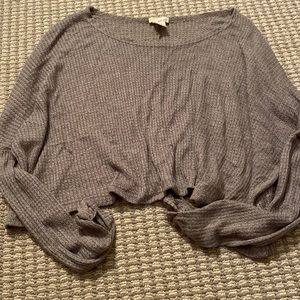 Wet seal long sleeved crop top